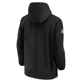Detroit Lions Nike 2024 Sideline Player Pre-Game Half-Zip Jacket - Black