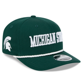 Michigan State Spartans New Era Wordmark 9SEVENTY Stretch-Snap Hat - Green