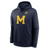 Michigan Wolverines Nike Legacy Logo Pullover Hoodie - Navy