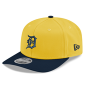 Detroit Tigers x Michigan Wolverines New Era Co-Branded 9SEVENTY Stretch-Snap Hat - Maize/Navy