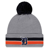 Detroit Tigers New Era 2025 Batting Practice Knit Hat - Gray
