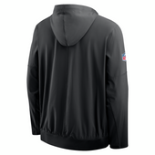 Detroit Lions Nike Sideline Alt Pack Anorak Half-Zip Hoodie Jacket - Black