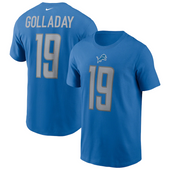 Nike Detroit Lions Blue Kenny Golladay Player Name & Number T-Shirt