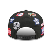 Original 6 New Era All-Over Vintage 9FIFTY Snapback Hat - Black