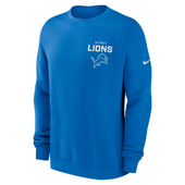 Detroit Lions Nike Primetime Club Pullover Sweatshirt - Blue