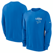 Detroit Lions Nike Primetime Club Pullover Sweatshirt - Blue