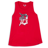 Detroit Tigers New Era Women's Fourth of July Tank Top - Red