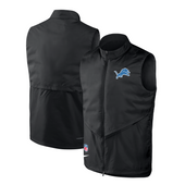 Detroit Lions Nike 2025 Sideline Full-Zip Vest - Black Detroit Lions Nike 2025 Sideline Full-Zip Vest - Black