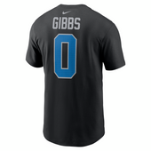 Jahmyr Gibbs Detroit Lions Nike Name and Number T-Shirt - Black