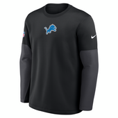 Detroit Lions Nike Sideline Scripted to Win Performance Pullover Sweatshirt - Black