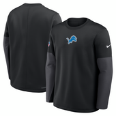 Detroit Lions Nike Sideline Scripted to Win Performance Pullover Sweatshirt - Black