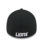 Detroit Lions New Era Kids 39THIRTY Flex Hat - Black