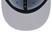 Detroit Lions New Era Script 9FIFTY Snapback Hat - Blue