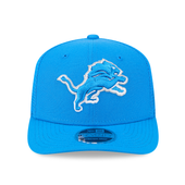 Detroit Lions New Era Trucker Evergreen 9SEVENTY Stretch-Snap Hat - Blue