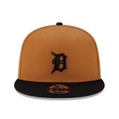 Detroit Tigers New Era 2Tone 9FIFTY Snapback Hat - Light Bronze/Black