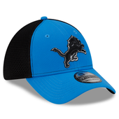 Detroit Lions New Era Snap Shot Neo 39THIRTY Flex Hat - Blue/Black