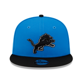 New Era Detroit Lions Youth 2Tone Alternate Logo 9FIFTY Snapback Hat - Blue/Black