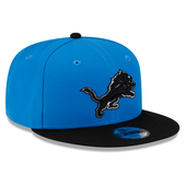 New Era Detroit Lions Youth 2Tone Alternate Logo 9FIFTY Snapback Hat - Blue/Black