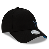 Detroit Lions New Era Women's Flawless 9FORTY Adjustable Hat - Black