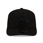 Detroit Lions New Era Blackout 9SEVENTY Stretch-Snap Hat - Black
