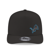 Detroit Lions New Era A-Frame Flawless 9FIFTY Snapback Hat - Black