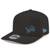 Detroit Lions New Era A-Frame Flawless 9FIFTY Snapback Hat - Black