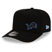Detroit Lions New Era A-Frame Flawless 9FIFTY Snapback Hat - Black