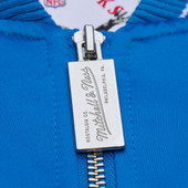 Detroit Lions Mitchell & Ness Throw It Back Heavyweight Satin Jacket - Blue
