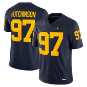 Aidan Hutchinson Michigan Wolverines Jordan Brand Alumni Game Jersey - Navy