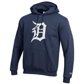 Detroit Tigers Champion Powerblend Pullover Hoodie - Navy