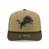 Detroit Lions New Era 2025 Salute to Service Trucker Stretch-Snap Hat - Green