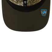 Detroit Lions New Era 2025 Salute to Service Trucker Stretch-Snap Hat - Green