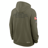 Detroit Lions Nike 2025 Salute to Service Performance Sideline Standard Issue Dri-FIT Hoodie - Olive