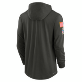 Detroit Lions Nike 2025 Salute to Service Dri-FIT Long Sleeve Hooded T-Shirt - Dark Green