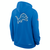 Detroit Lions Nike 2025 Sideline Standard Issue Utility Player Dri-FIT Full-Zip Hoodie - Blue