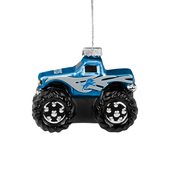 Detroit Lions FOCO Blown Glass Monster Truck Ornament Detroit Lions FOCO Blown Glass Monster Truck Ornament