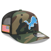 Detroit Lions New Era 2025 Salute to Service 9SEVENTY Trucker Snapback Hat - Woodland Camo Detroit Lions New Era 2025 Salute to Service 9SEVENTY Trucker Snapback Hat - Woodland Camo