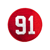 Sergei Fedorov Detroit Red Wings #91 Jersey Retirement National Emblem Inc. Collectible Patch