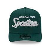 Michigan State Spartans New Era Script A-Frame 9FORTY Adjustable Hat - Green