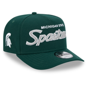 Michigan State Spartans New Era Script A-Frame 9FORTY Adjustable Hat - Green