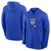 Detroit Tigers Nike 2026 City Connect Authentic Collection Dri-FIT Long Sleeve Hooded T-Shirt - Royal