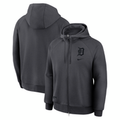 Detroit Tigers Nike Primetime Lockup Full-Zip Hoodie - Charcoal