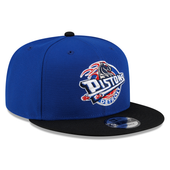 Detroit Pistons New Era Throwback 2Tone 9FIFTY Snapback Hat - Royal/Black