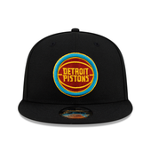 Detroit Pistons New Era Throwback 9FIFTY Snapback Hat - Black