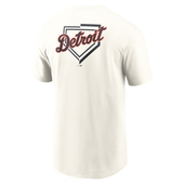 Detroit Tigers Nike 2-Hit Plate Icon T-Shirt - Natural
