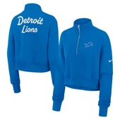 Detroit Lions Nike Women's Primetime Phoenix Fleece Half-Zip Sweatshirt - Blue