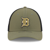 Detroit Tigers New Era 2026 Armed Forces Day 39THIRTY Flex Hat - Olive/Black