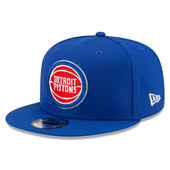 Detroit Pistons New Era Basic 9FIFTY Snapback Hat - Blue