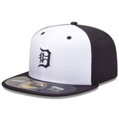 New Era Detroit Tigers Home Navy 59Fifty Authentic Collection Batting Practice Fitted Hat