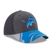 New Era Detroit Lions Graphite 39Thirty Draft Day Spotlight Flex Hat